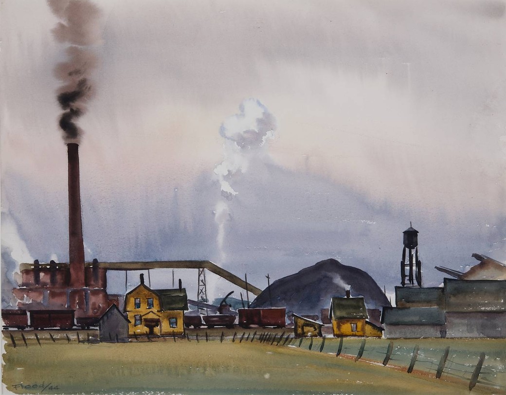 #181 - Paper Mill, Thurso, (Quebec) 1944