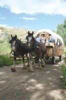 Upon arrival at Latigo Ranch your car is hidden away and a chuck wagon transitions you to a week of frontier living.