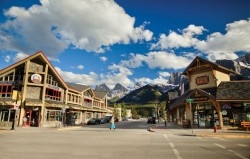 The town of Canmore, Alberta