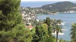 A hilltop view of the French Riviera.