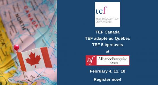 Alliance Française is offering official TEF testing