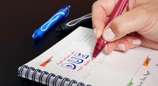 BIC® Gel-ocity® Quick Dry Gel Pens offer a super smooth writing experience in 13 bold colours