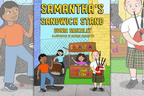 A children’s book inspiring teamwork and diversity: Samantha’s Sandwich Stand
