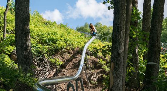 The Mountain Coaster is such fun, you’ll want to ride it again and again.