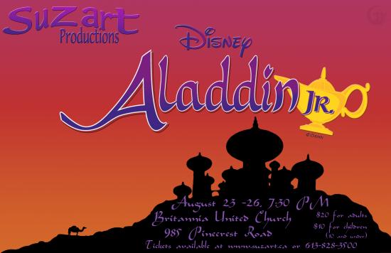 Disney`s Aladdin Jr - catchy and memorable numbers, fun characters, a show that everyone can enjoy Disney`s Aladdin Jr - catchy and memorable numbers, fun characters, a show that everyone can enjoy