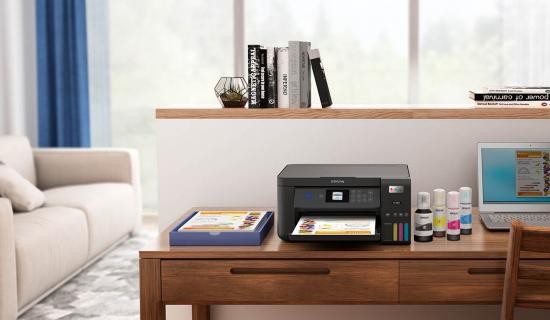 The ET-2850 top-of-the-line Epson EcoTank printer makes printing easy.