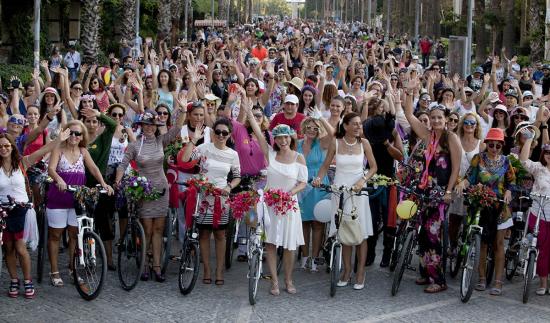 Women worldwide are hitting the streets for the Fancy Women Bike Ride!