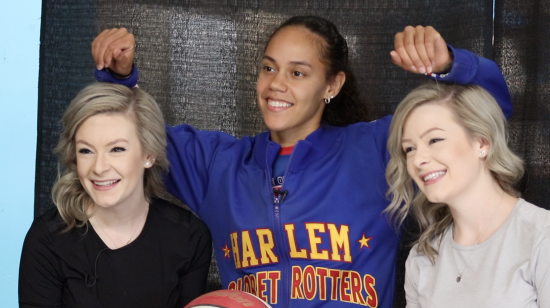 Briana “Hoops” Green teaches us Harlem Globetrotters’ tricks Briana “Hoops” Green teaches us Harlem Globetrotters’ tricks