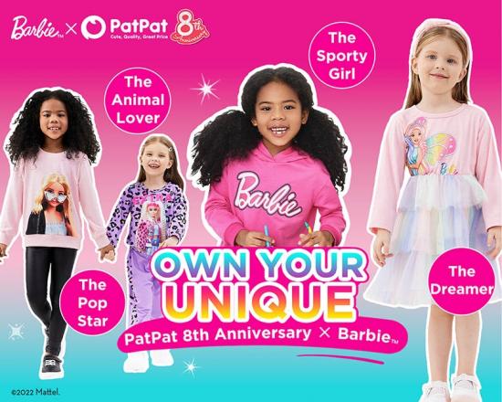 Mattel’s iconic Barbie® brand meets children’s apparel giant PatPat.