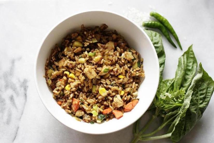 Flavour-packed basil fried rice