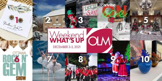 Weekend What’s Up: December 3-5, 2021