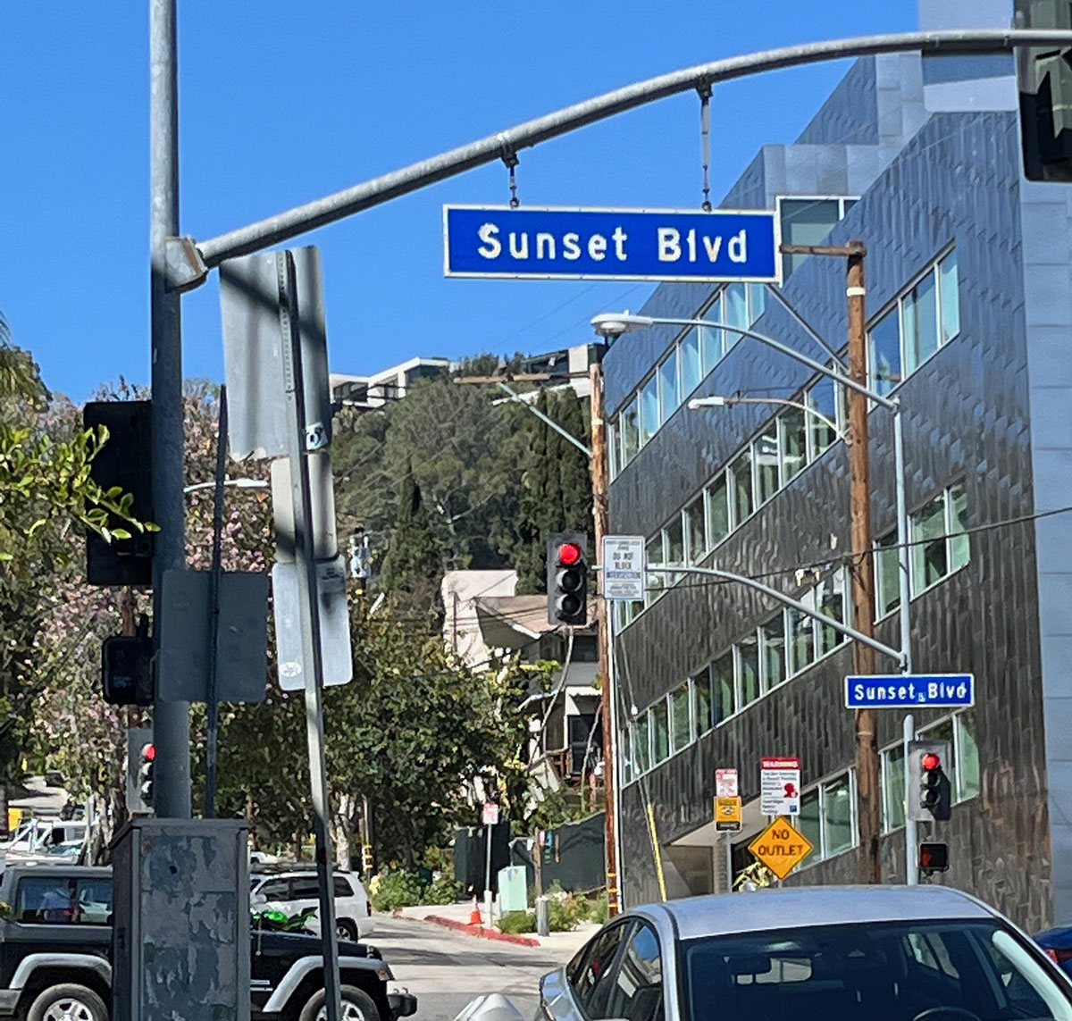 Sunset Boulevard in Hollywood
