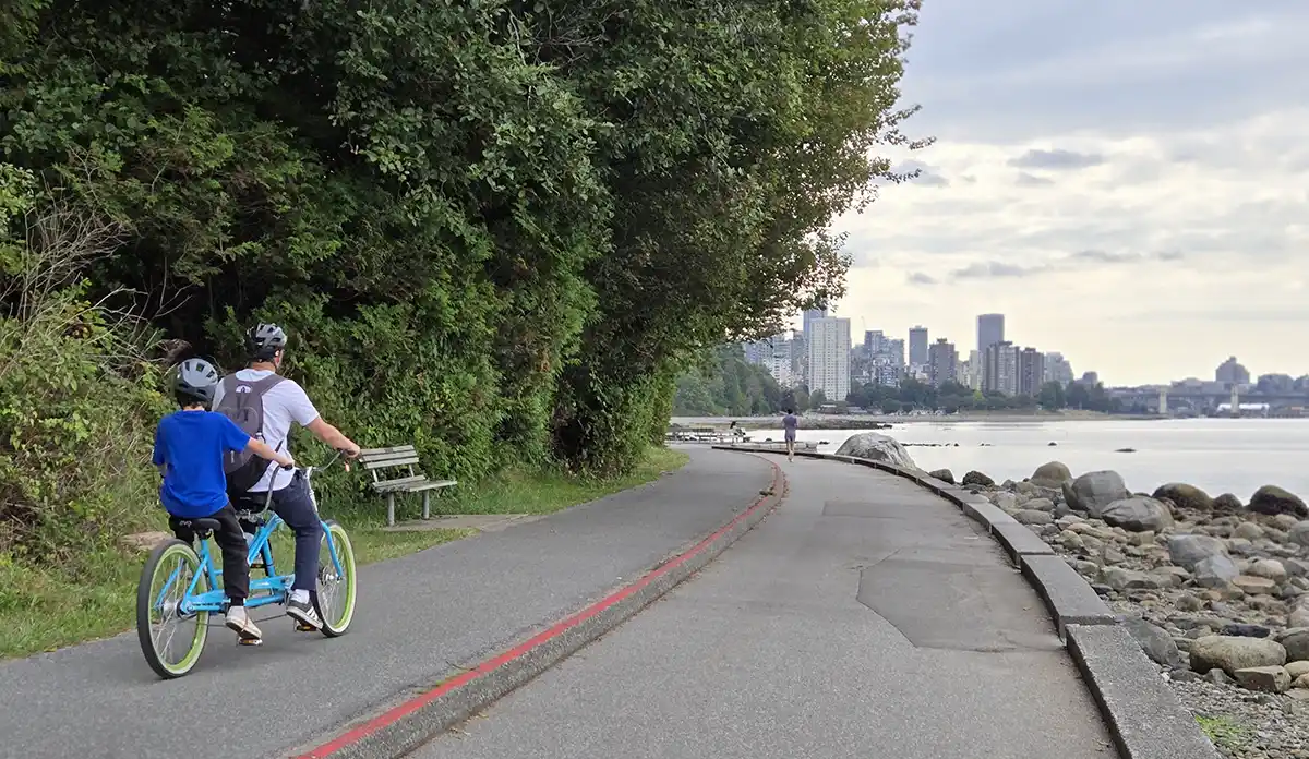 Biking in Stanley Park